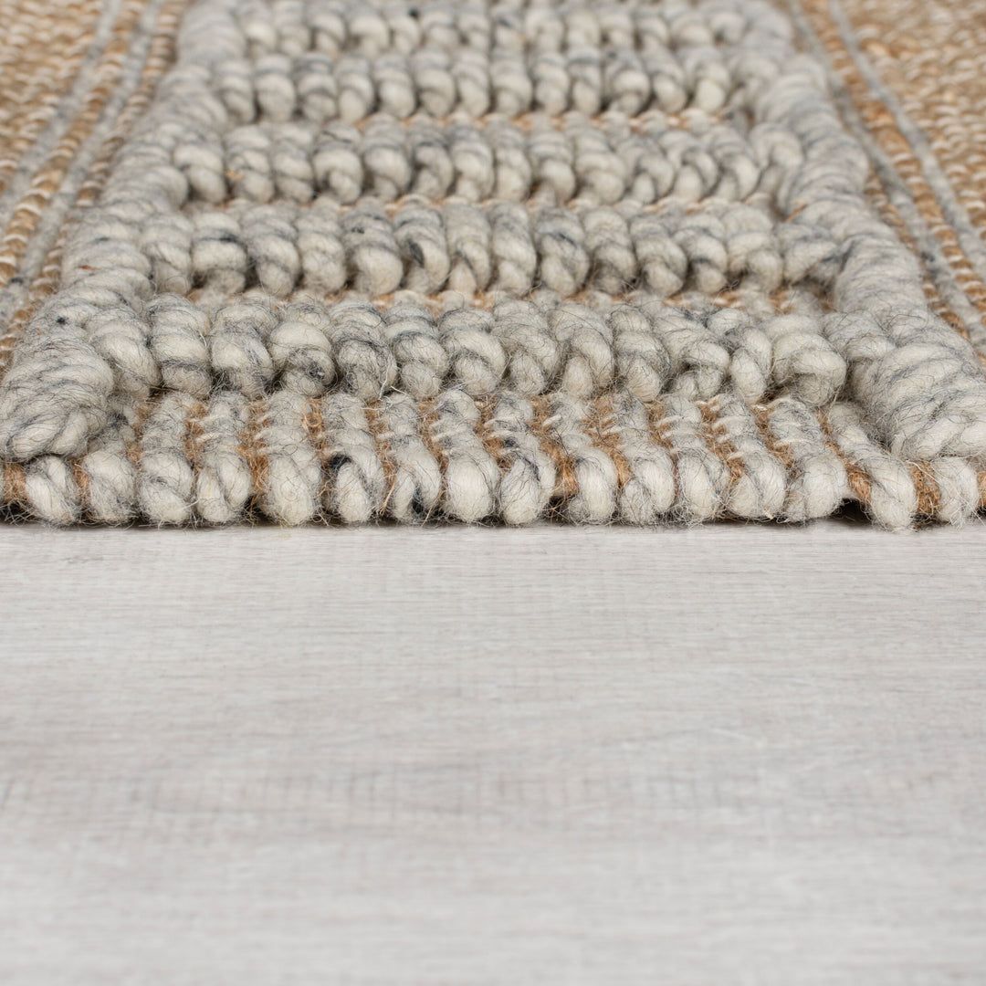 tapis medina en jute detail de la matiere#couleur_gris