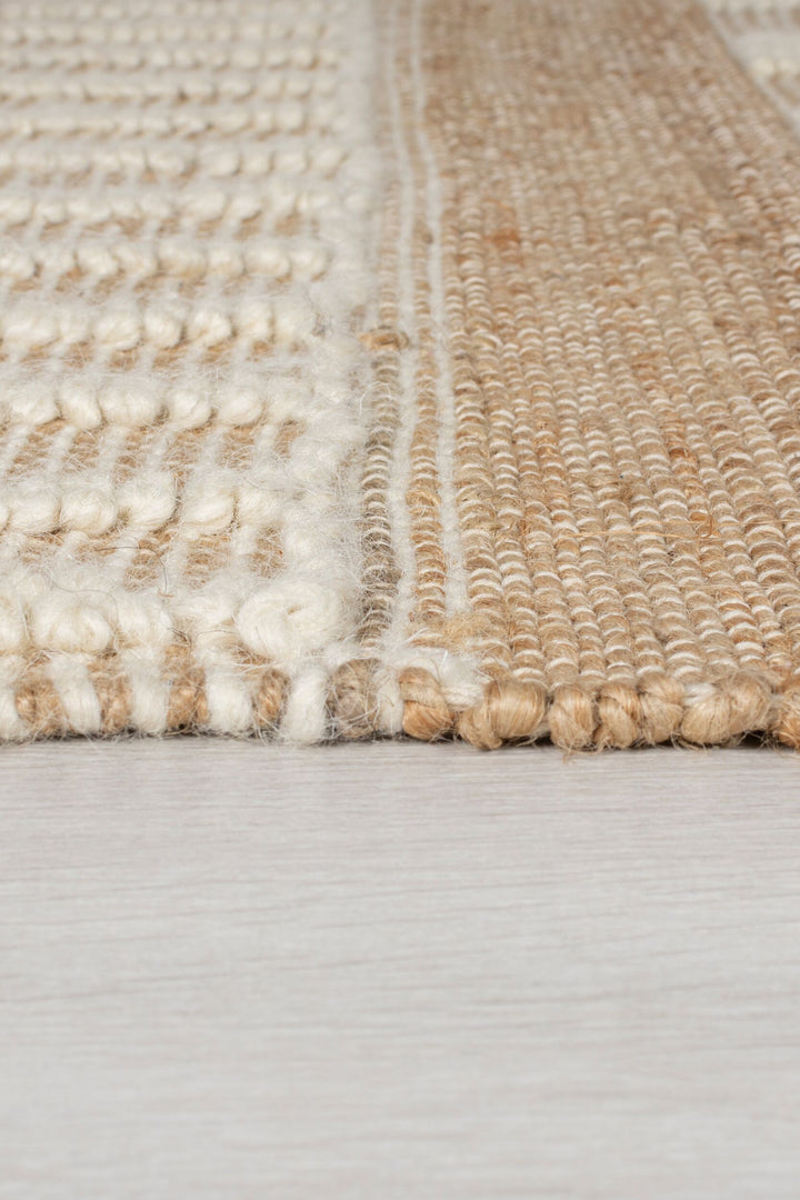 tapis medina en jute ivoire detail de la matiere#couleur_ivoire