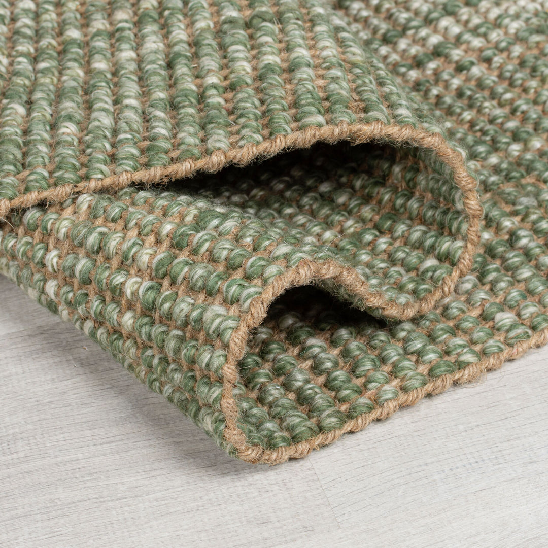 tapis ombre en jute vert roulé#couleur_vert