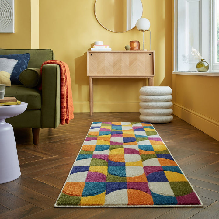 tapis de couloir formes geometrique chacha