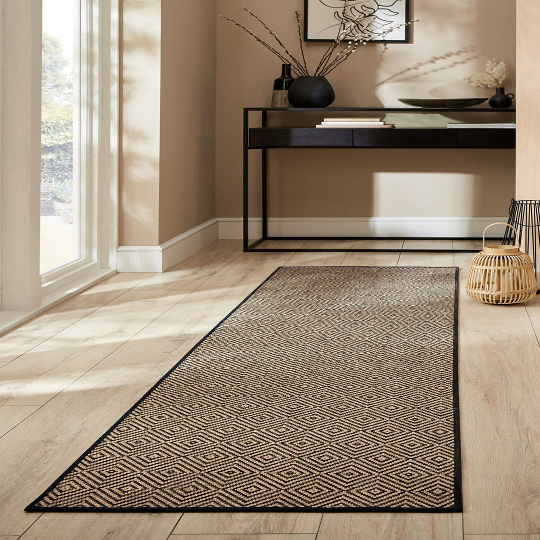 tapis jute antiderapant #couleur_noir