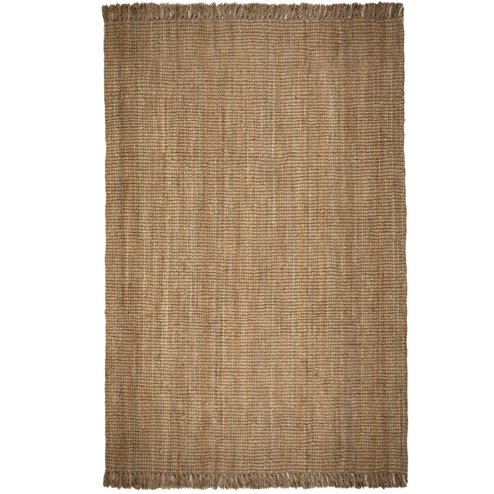 Tapis en jute Flair rugs vu de face sur fond blanc