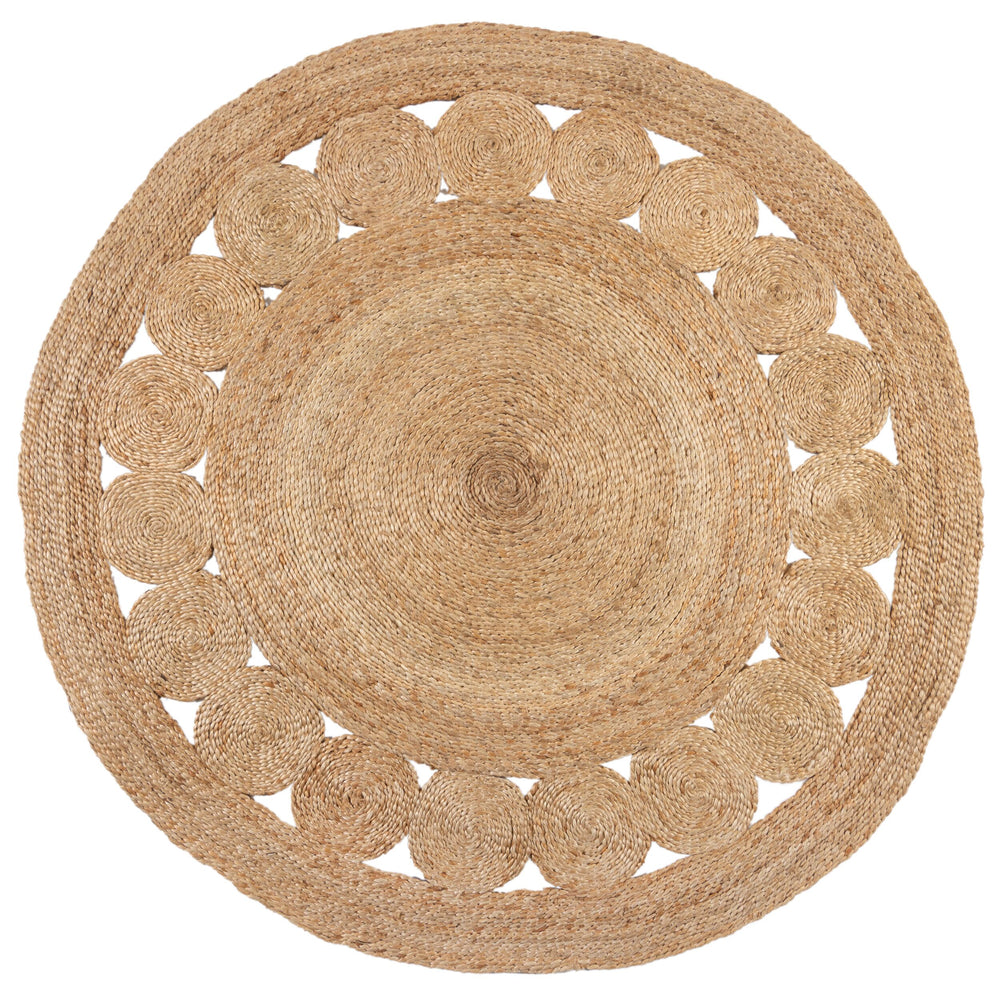 magnifique tapis en jute design