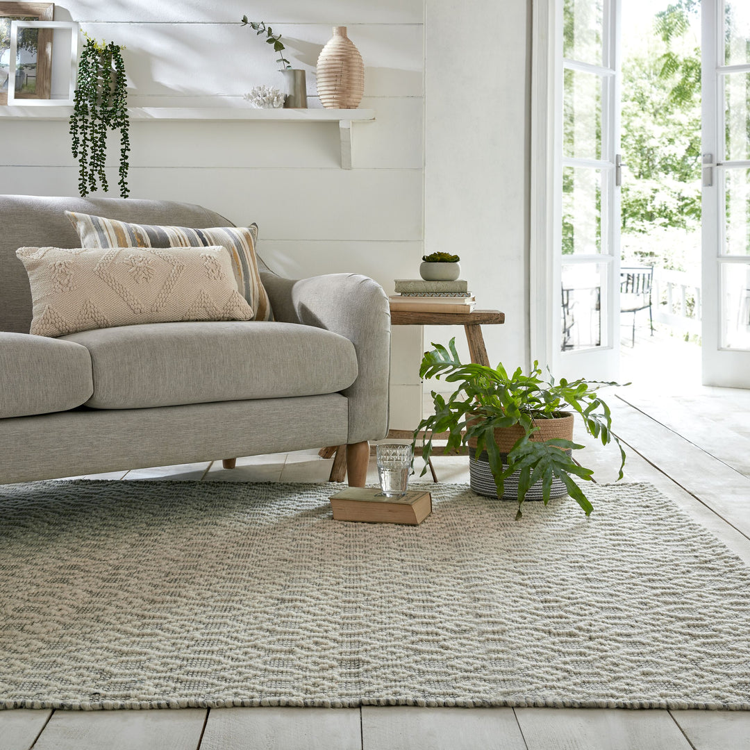 tapis en laine epure beige