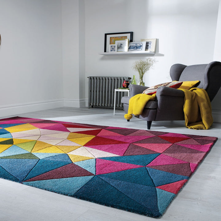 tapis en laine multicolore haut de gamme de la marque flair modele falmouth