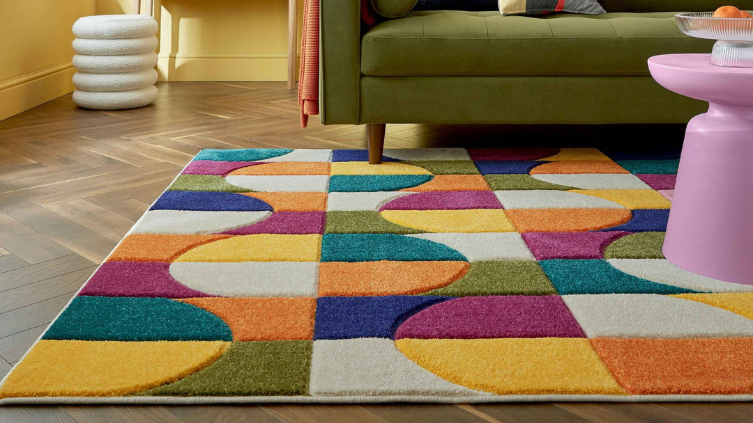 tapis multicolore pas cher