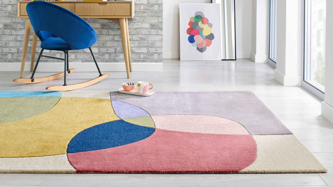 tapis multicolore