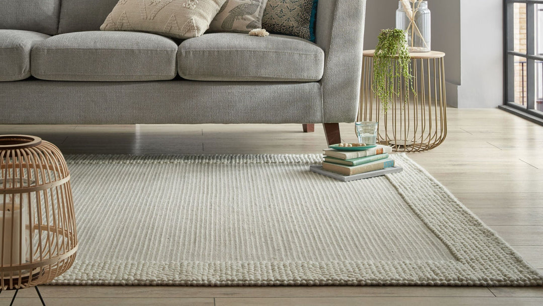 grand tapis moderne blanc