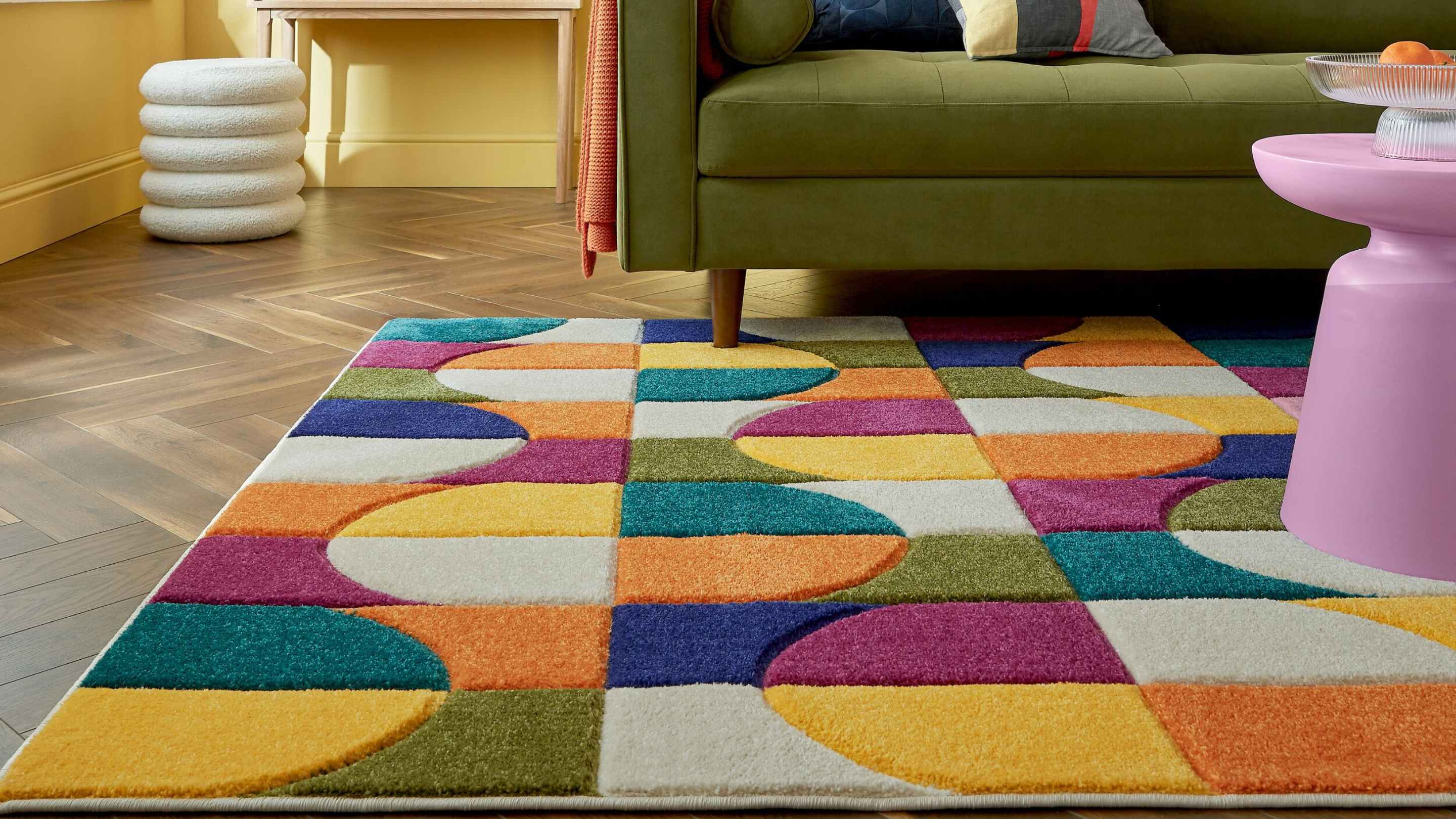 tapis multicolor pas cher