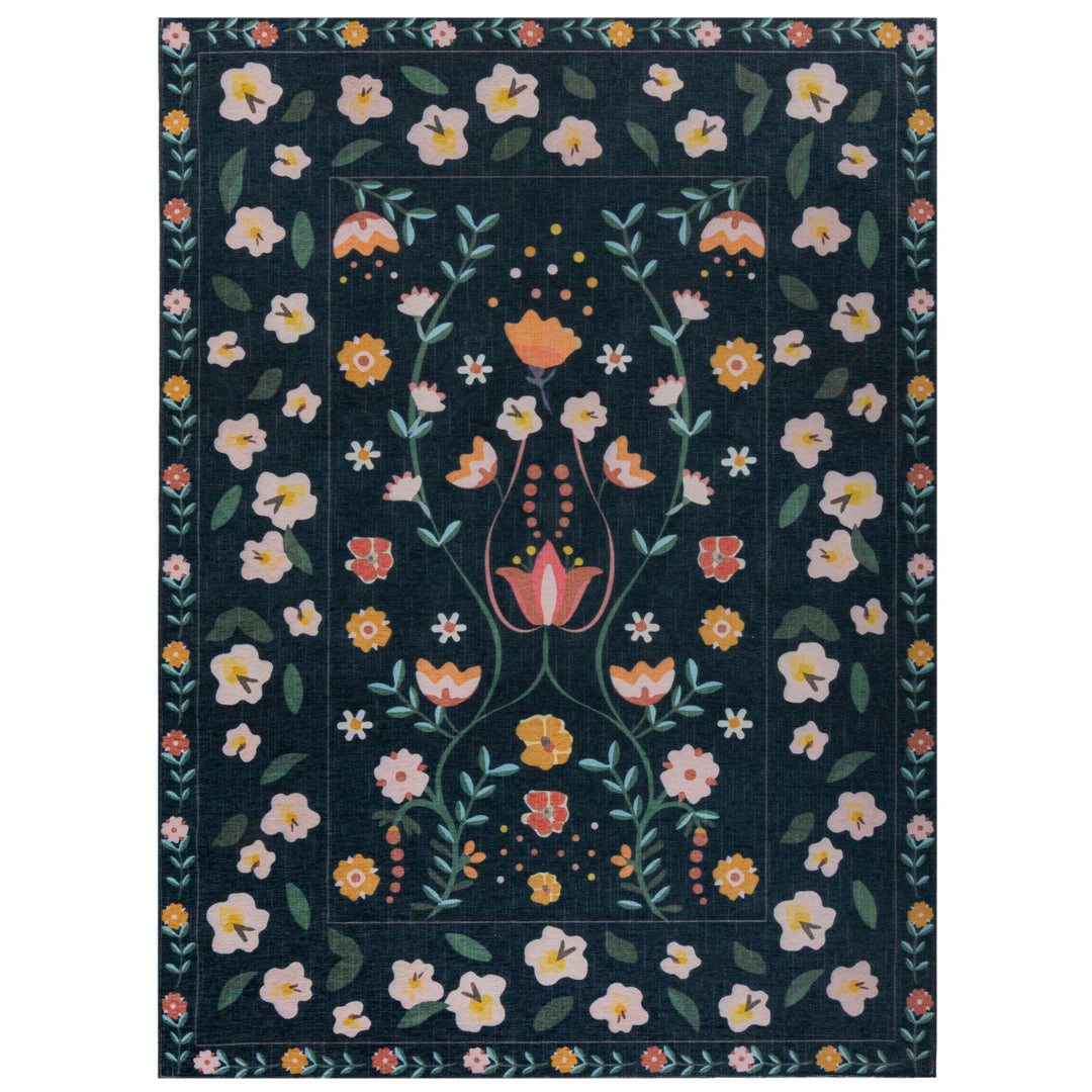 tapis fleurs flair