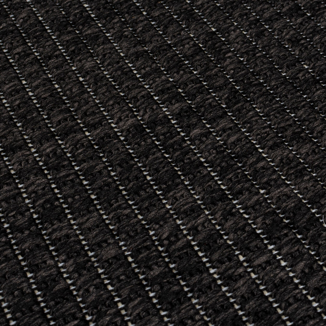 detail du tapis jute noir pour exterieur#couleur_charbon